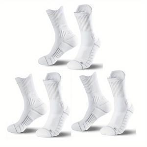 TEMU 3/6/10 더블 대형 두꺼운 가을과 겨울 따뜻한 압력 완화 충격 방지 미끄럼 방지 스포츠 양말 농구, 축구, 달리기 및 하이킹을 위한 남성용