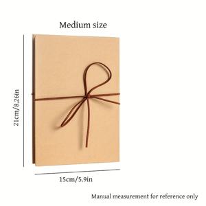 TEMU 커버 크래프트 페이퍼 DIY 스크랩북, 접이식 확장형 사진 앨범, 결혼 기념일과 발렌타인데이 선물용 메모리 북