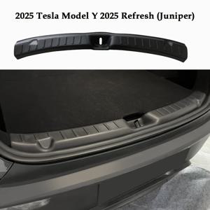 TEMU 2025년 for TESLA Model Y 후면 범퍼 보호자 - 내구성 있는 플라스틱, Juniper용 긁힘 방지 TPE 커버, 녹색 하이라이트가 있는 검정색, for Tesla 액세서리용 완벽한 맞춤, 차량 보호 | 현대 자동차 액세서리 | 플라스틱 범퍼 보호자