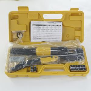 TEMU 1pc YQK-70 수동 하이드라울 케이블 크림핑 플라이어 - 다용도, 고효율 와이어 스트리퍼 및 크림핑 도구, 조절 가능한 다이 세트, 노란색 및 검정색, 금속 구조, 배터리 필요 없음, 케이블 관리 | 조절 가능한 다이 세트 | 금속 구조