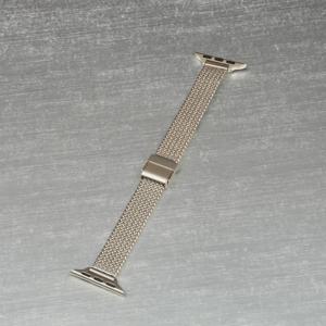 TEMU 스테인리스 스틸 체인 링크 애플워치 밴드 - 여성 & 남성용 슬림 드레시 메탈 스트랩, 42mm/41mm/40mm/38mm/46mm/45mm/44mm/49mm 시리즈 10-1 및 SE 호환, 더블락 접이식 클라스프, 고품질 합금 밴드