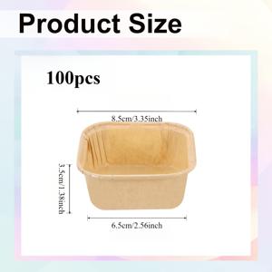 TEMU 100개입 전자레인지, 냉동고 및 오븐 안전 베이킹용 종이 롤프 팬 - 쉽게 분리 가능한 디자인의 논스틱 컵케이크 라이너, 웨딩, 생일, 베이비 샤워 파티 용품 일회용 베이크 몰드