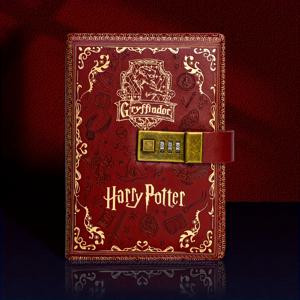 TEMU 해리 포터 빈티지 칼리지 배수권 - 그라인더, 슬리더, 래브, 허글팟 하우스 & 골든 포일 레터링이 있는 공식 영감의 매직 노트북, 팬을 위한 선물, 수집가용 마법 세계 액세서리, 학교 용품, 저널, 노트북