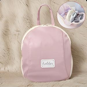 TEMU 3-in-1 속옷 및 양말 정리 가방 - 지퍼 잠금 방식의 휴대용 여행 필수품, 브라, 팬티 및 속옷에 적합, 우아한 디자인, 세탁기 사용 가능, 핑크색, 여행 필수품 가방 | 우아한 정리함 | 지퍼 잠금