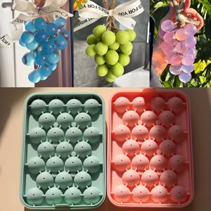 TEMU 포도 볼 수제 비누 몰드 캔들 몰드 2세트, 포도줄 수제 캔들 비누 몰드 세트, 실리콘 소재, 원형, 공예용, 캔들 만들기, 비누 만들기 및 홈 데코, 캔들 만들기 용품, 장식용 몰드, 내구성 있는 몰드, 공예 몰드, 공예 애호가, 캔들 만들기 액세서리, 캔들 몰드, 캔들 만들기 용품