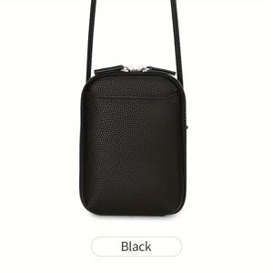 TEMU FOREVER MIYIN 여성용 크로스바디 폰 백 – 가벼운, 조절 가능한 스트랩, 수직 지퍼, 라운드 디자인, 블랙, 라이트 브라운, 그레이, 핑크, 레드, 그린, 폰 퍼스|미니크로스백|핸드폰스트랩