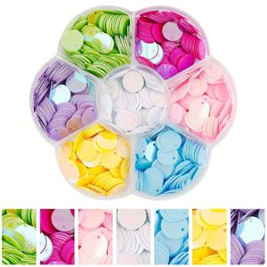 TEMU 혼합 색상 PVC 10mm 라운드 엣지 라인스톤, DIY 주얼리 액세서리, 댄스 의상 및 가방 장식, 재봉 장식, 공예 용품