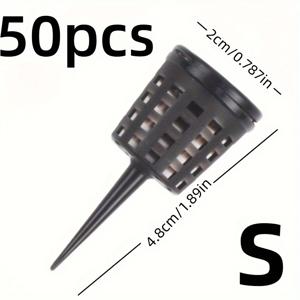 TEMU 50개 짜리 가드너 플라스틱 묘목 비료 용기 뚜껑 포함 - 불규칙 모양 식물 공급 상자 정원, 분재, 씨앗 스타터 용품