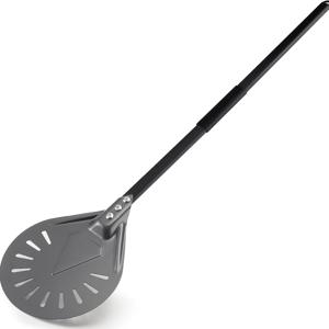 TEMU 1pc 알루미늄 피자 펠, 분리 가능한 손잡이, 8인치 하드 안오드라이드 논슬립 펀치 피자 펠, 31인치 긴 금속 손잡이로 베이킹, 홈메이드 피자 빵 오븐 액세서리