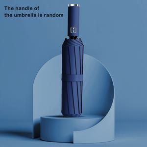 TEMU 1팩 자동 개폐식 접이식 우산, 10개 리브 방풍, 190T 폰지 원단, 컴팩트 여행용 디자인 & 인체공학적 플라스틱 손잡이 - 베이지/블루/블랙, 내구성 있는 구조, 남녀 공용 스타일리시 접이식 우산, 야외용