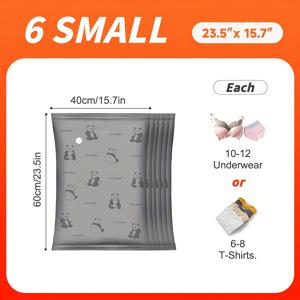 TEMU 2/6개 신제품 옥스포드 천 소재 진공 보관 가방, 공간 절약 진공 가방, 내구성 있는 원단 소재, 완벽한 수납 정리 가방, 옷장, 이불, 담요 보관용 적합, 수납을 위한 좋은 도우미