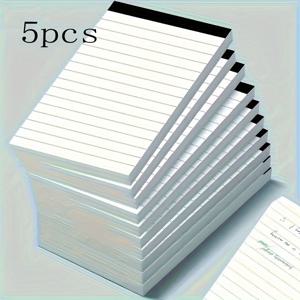 TEMU 3/5/10개 자가 접착 노트패드, 3x5인치 줄무늬 페이지, 각 30장, 매끄러운 마감, 학교 및 사무용 완벽 - 스태커블 노트북으로 메모, 알림 & 빠른 필기용, 세련된 문구류, 필수적인 노트 작성 용품, 내구성 있는 종이