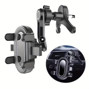 TEMU CADLY 차량용 에어벤트 휴대폰 홀더, 360° 회전 조절 가능한 대시보드 & 흡착컵/클립 장착, iPhone 14/13/12 Pro/Max, 삼성, 스마트폰 호환 (핸즈프리 차량용 액세서리)