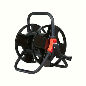 TEMU 고강도 정원 호스 릴 - 안티탱글 디자인, 대형 핸들로 쉽게 말림, 4/1 워터 파이프 커넥터 호환, 공간 절약형 호스 정리대 - 잔디밭, 농장, 건설용 - 내구성 강한 야외 사용, 블랙, 컴팩트 보관, 견고한 구조, 조경 전문가용