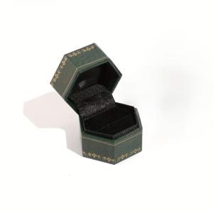 TEMU 빈티지 육각형 보석함 버클 클로저 - 장식용 패브릭 링 디스플레이 케이스, 잠금 기능이 있는 테이블탑 합성 보석 링 박스, 프로포즈, 기념일, 결혼 선물용