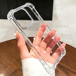 TEMU 초슬림 투명 TPU 케이스 - 완벽한 핏, 충격 방지, 스크래치 방지, 내구성 보호 - 아이폰 17, 17 Air, 17 Pro, 17 Pro Max, 아이폰 16, 15, 14, 13, 12, 11 Pro, Xs, Max, Plus 호환