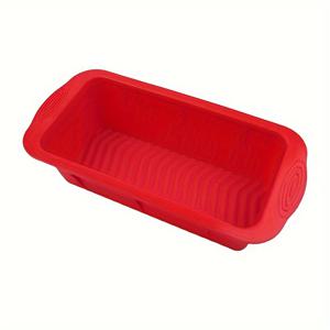 TEMU 1pc 사각 실리콘 케이크 몰드, 유연하고, 비 dính, 쉬운 릴리스, DIY 케이크, 빵, 토스트, 산업용 식품 공급 장비, 주방 베이킹 도구