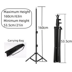 TEMU 중량 금속 합금 라이트 스탠드, 160cm 탄소강 트리포드 사진 스튜디오 소프트 박스, 비디오 플래시 반사기 및 배경 조명용 - 확장 가능, 분리 가능, 다양한 액세서리와 호환 가능, 사진 촬영용 장비 | 조절 가능한 높이 스탠드 | 내구성 있는 탄소강, 사진 촬영용 라이트 스탠드