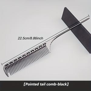 TEMU 1개 스테인리스 스틸 헤어 콤 스타일링 콤 헤어드레싱 콤 헤어 커팅 콤 알루미늄 안티-스태틱 스타일링 콤 뷰티 헤어드레싱 도구