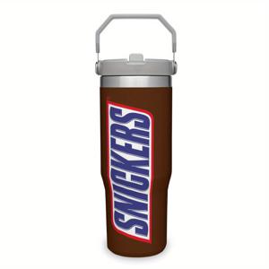 TEMU 1pc 30oz 보온 보냉 스테인레스 스틸 텀블러, 재사용 가능한 빨대가 있는 이중 벽 진공 컵, 음료를 24시간 동안 차갑거나 뜨겁게 유지, 여행, 직장, 야외 활동에 이상적 - 304 스테인레스 스틸