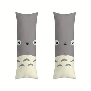 TEMU ZLIENSZUS Totoro Kawaii Body Pillow Cover - 일본 애니메 스타일 카툰 캐릭터 디자인, 54