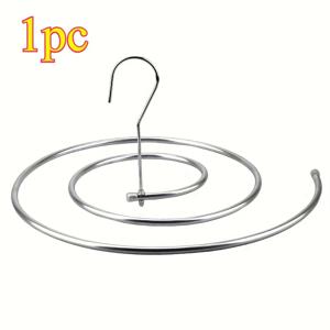 TEMU 1개 스파이럴 빨래 건조대, 스테인리스 스틸 회전형 침구 걸이 - 다기능 사계절 세탁 정리용 발코니 건조대|빨래건조대