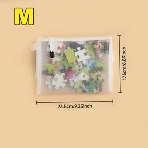 TEMU 5개 세트 방수 & 방습 비닐 메쉬 지퍼 파일 폴더 (S/M/L) - 홈, 오피스, 학교 정리용 투명 보관 가방, 여행용 다목적 정리함, 내구성 강한 지퍼 클로저, 슬림 디자인, 튼튼한 구조, 공예 용품 정리함