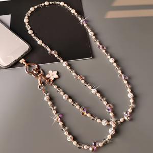 TEMU 스파클 펄 폰 랜야드 - 여성용 조절 가능한 손목/목 스트랩, 모든 휴대폰 호환 안티 드롭 홀더, 그녀를 위한 선물, 핸즈프리 캐리, 우아한 액세서리, 스타일리시 스트랩, 안전한 클립, 가벼운 스트랩, 여성 액세서리, 귀여운 폰 스트랩,폰 손목 스트랩 ,휴대폰용 스트랩,휴대폰 스트랩 크로스바디,폰 크로스 바디 스트랩|핸드폰거치대|휴대폰거치대