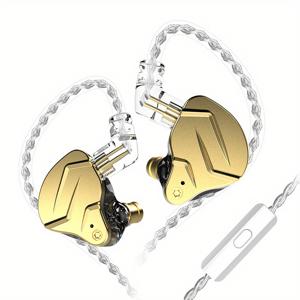 TEMU KZ ZSN Pro X 듀얼 드라이버 HiFi 유선 이어폰