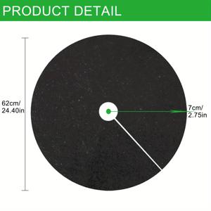 TEMU 12 팩, 부직포 나무 뿌리 덮개 링, 두꺼운 나무 보호 매트, 식물 덮개, 잡초 방제 뿌리 보호를 위한 원형 잔디 방지 원예 조경 직물 덮개