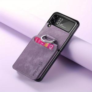 TEMU 레트로 케이스, 상하 개방형, 링 홀더, 접이식 스크린, 삼성 플립 4/3 호환, 접이식 폰 커버,핸즈프리 시청,클래식 디자인,빈티지 폰 케이스,스탠드 폰 케이스,모바일 액세서리 쇼퍼,삼성 사용자|폰케이스