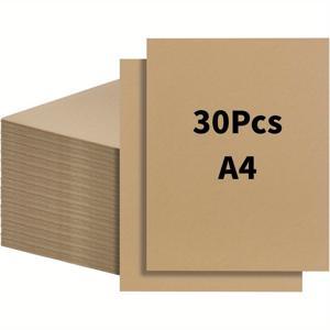 TEMU 30개 A4 11.69 x 8.27인치 2mm 두께 골판지 메일러용 플랫 팩 인서트 배송용 골판지 분리판 DIY 공예 및 수공예용 카드보드 분리판