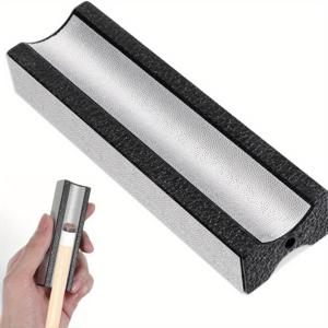 TEMU 빌리어드 큐 수리 도구 - 다기능 큐 셰이퍼 및 폴리싱 머신, 인체공학적 핸들, 빠른 수리 및 광택 마감을 위한 내구성 있는 블랙 구조 - 빌리어드 애호가를 위한 필수품, 스타일리시한 디자인 | 질감 있는 표면