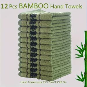 TEMU 12pcs 부드러운 타월 세트, 빠른 건조 핸드 타월, 초부드러운 베이지, 손과 얼굴에 친화적, 고흡수력, 가정, 욕실, 체육관에 적합, 이상적인 욕실 액세서리, 욕실 필수품,손 건조 타월, 디자인,우아한 손수건,피부 친화적인 직물,울트라소프트 원단,다용도 타월,흡수력 타월,스파 애호가,가정용 사용자