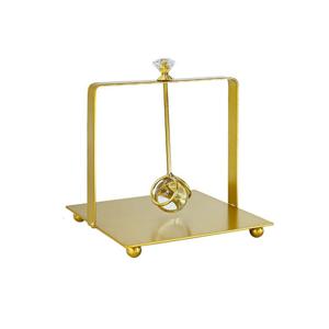 TEMU 우아한 골드 & 실버 볼 티슈 홀더 - 스퀘어 베이스 냅킨 디스펜서, 주철 장식 냅킨 랙, 카페용, 홈 데코, 테이블 액세서리, 모던 메탈릭 마감