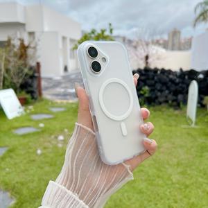 TEMU 아이폰 17 PRO Max 17AIR용, 고투명 아크릴 소재로 제작된 심플한 감성의 방수·반지문기 기능이 있는 휴대폰 케이스. 무선충전 가능, 디자인, 매트 마감, 고품질 내구성 있는 슬림형 보호 커버