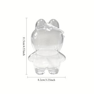 TEMU 1개 미니 플러시 인형 투명 보호 케이스 - 귀여운 엘프 플러시 디스플레이 백, PVC 소재, 크리스마스 & 할로윈 장식용 방진 보관 솔루션, 휴대용 미니 오거나이저, 인형 미포함, 인형 보관 케이스, 장식, 재미있는 디자인, 내구성 있는 플라스틱, 장난감 오거나이저, 인형 보관 상자, 인형 오거나이저, 보관 상자, 라 부 부|모루인형