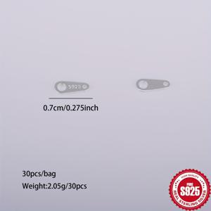 TEMU 30개 스털링 실버 체인 링크, 팔찌 및 목걸이 만들기용 스페이서 비즈, DIY 주얼리 크래프팅, 주얼리 제작용품,주얼리 만들기용 참, 핸드메이드 액세서리,목걸이 제작, 주얼리 부품,스타일리시 참,고급 금속 부품,주얼리 부속품,DIY 용품,수제 판매자,액세서리|은목걸이