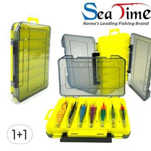 TEMU 1+1 양면 2단 에기태클박스 타이라바 메탈지그 케이스 양면수납 루어보관