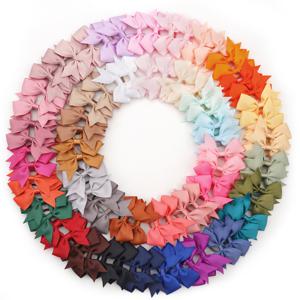 TEMU 80개 컬러풀한 보우클로트 헤어 타이 - 2인치 파스텔, 네온 및 생동감 있는 색상으로 헤어 액세서리, 파티 장식 및 공예, 귀여운 헤어 액세서리, 재미있는 디자인, 내구성 있는 헤어 밴드