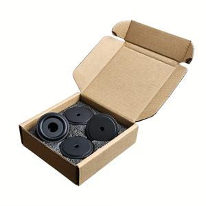 TEMU 오디오, 스피커, 서브우퍼, 홈 시어터, 턴테이블 DAC 피트 패드용 미끄럼 방지 고무 링이 있는 스피커 절연 피트 접착제 스피커 패드