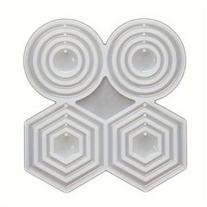 TEMU 1pc 멀티 크기 라운드 펜던트 주조 실리콘 몰드 드롭 접착제 금형 수제 그라인딩 에지 링 귀걸이 펜던트 주조 실리콘 몰드