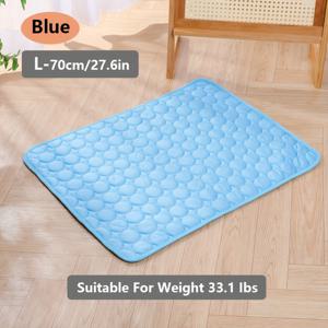 TEMU KEMORELA 강력 흡수 애완 동물 냉각 패드 - 개 및 고양이용 통기성, 독성 없는 폴리에스터, 직사각형 수면 매트 - 애완 동물이 하루 종일 시원하고 편안함을 유지하는 XL 크기, 대형 개에 이상적, 개 냉각 매트 | 인간 중심 디자인 | 폴리에스터 섬유 매트, 개 침대 매트