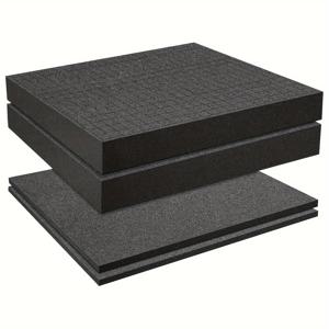 TEMU 4개 세트 픽 앤 플럭 폼 40x30x5cm (16 x 12 x 2인치) 프리 큐브 시트 폼 - 보드 게임 박스 케이스 및 서랍 수납용 바닥 포함