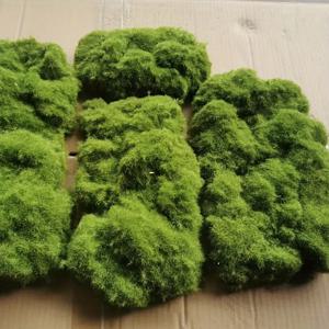 TEMU [모스 스톤 장식] 시뮬레이션 모스 블록 헤어 스톤 사이즈, 조경 장식용 모스 스톤, 모스 잔디 플로킹 장식, 소프트 아웃핏