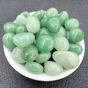 TEMU 100g 천연 대형 입자 녹색 아벤처린 타월드 자갈, 화분 및 정원 장식용