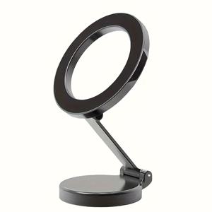 TEMU MagSafe용 조절 가능한 자동차 전화 거치대 - 알루미늄 합금 대시보드 홀더, 360° 회전, 고급화된 네비게이션을 위한 접이식 디자인, 자동차 전자기기 액세서리, 차량 마운팅 | 세련된 자동차 액세서리 | 안정적인 자동차 거치대