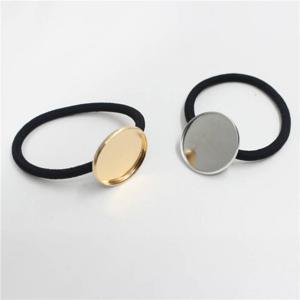 TEMU 10개입 우아한 헤어 고무 밴드 링 (20/25mm KC 골드 톤 메탈 베이스 & 앤티크 브론즈 원형 베이스) - 화이트 K-원형 메탈 카보숑 포니테일 고정 장치 & 헤어 밴드, 머리끈, 헤어밴드, 머리끈, 헤어밴드, 헤어 액세서리, 헤어 밴드