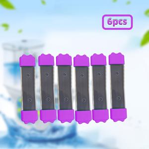 TEMU 6개의 휴대용 청소 막대, 자석 청소, 가정 위생/주방 및 욕실 청소 도구, 화장실 및 화장실 부품, 화장실 교체 부품, 보라색 화장실 탱크 청소 막대, 화장실 청소 도우미