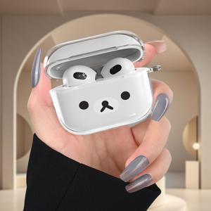 TEMU 귀여운 곰 모양의 에어팟 케이스 - 부드러운 플라스틱, 편안한 손잡이, 에어팟 4, 3, 2, 에어팟 프로 2 & 프로, 친구, 가족, 사랑하는 이들에게 이상적인 선물, 에어팟 케이스 | 재미있는 디자인 | 부드러운 플라스틱 케이스, 에어팟 케이스